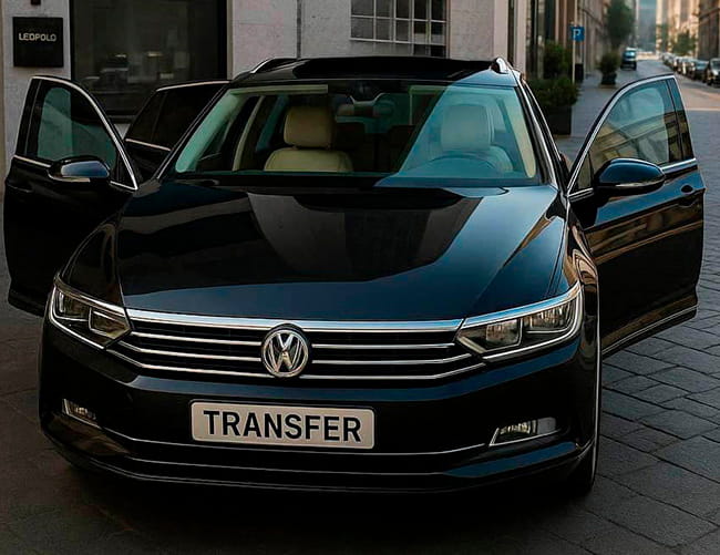Sedan standart taxi transfers Milan